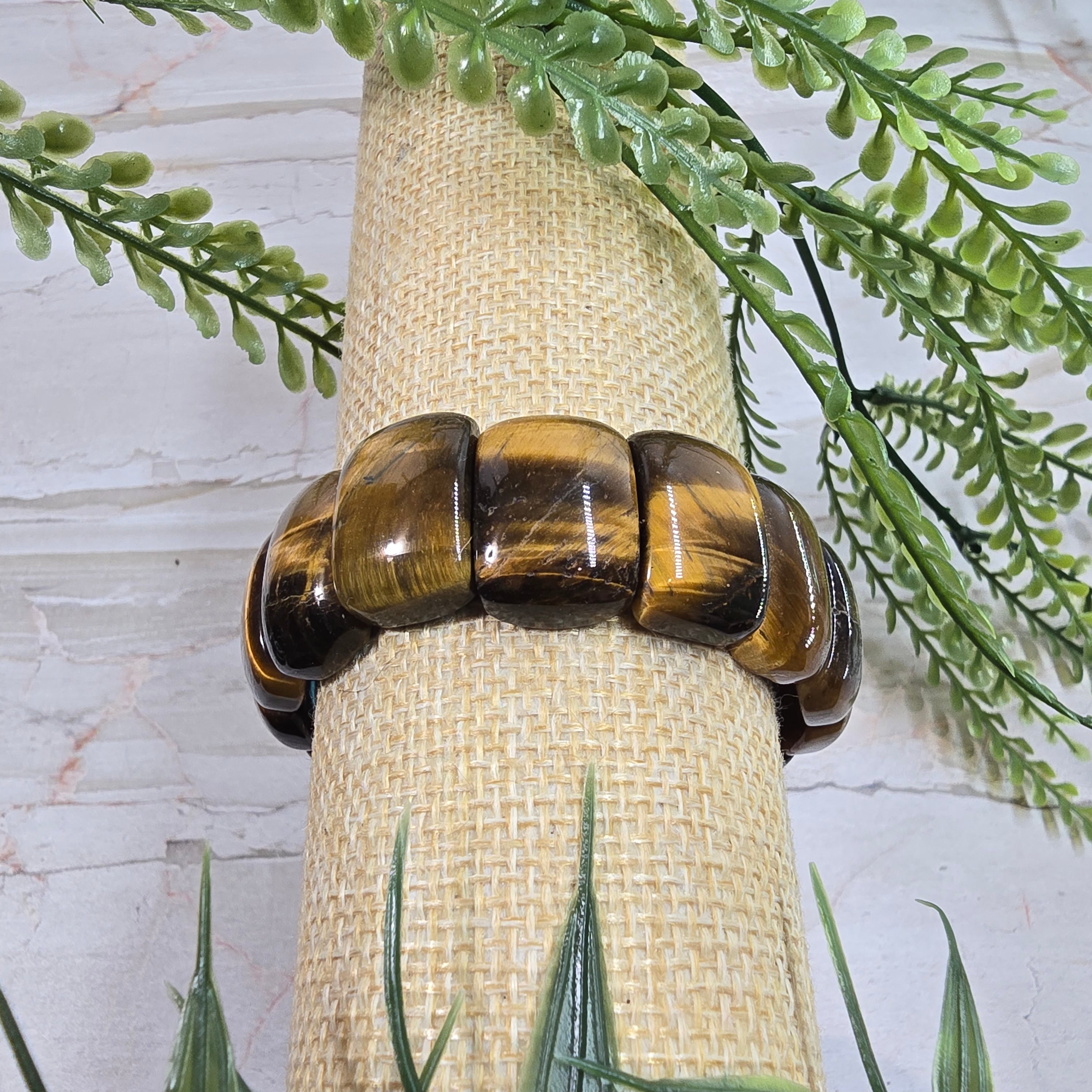 🐅 Bracelet Élastique Œil de Tigre 💪 Protection & force intérieure ✨
