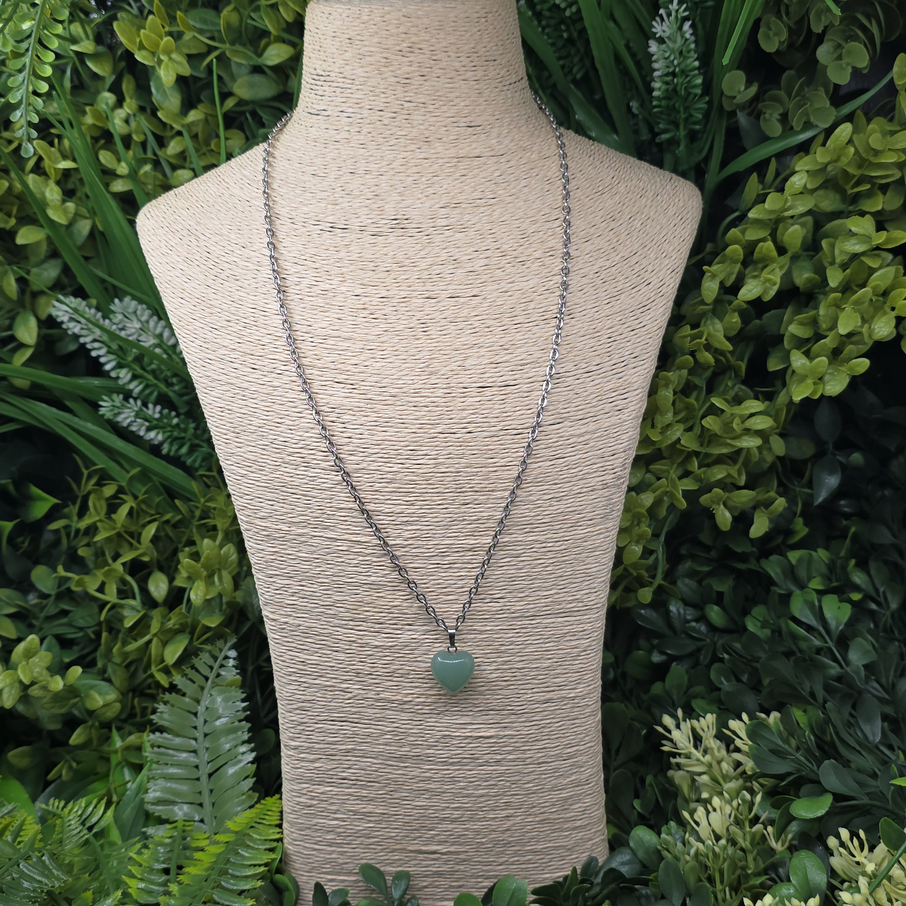 Collier “Cœur Gardien” – Aventurine verte ✨