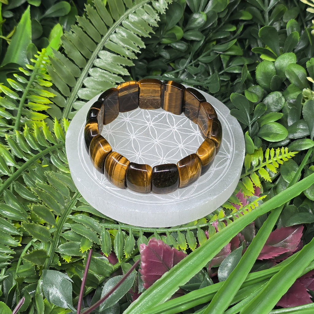 🐅 Bracelet Élastique Œil de Tigre 💪 Protection & force intérieure ✨