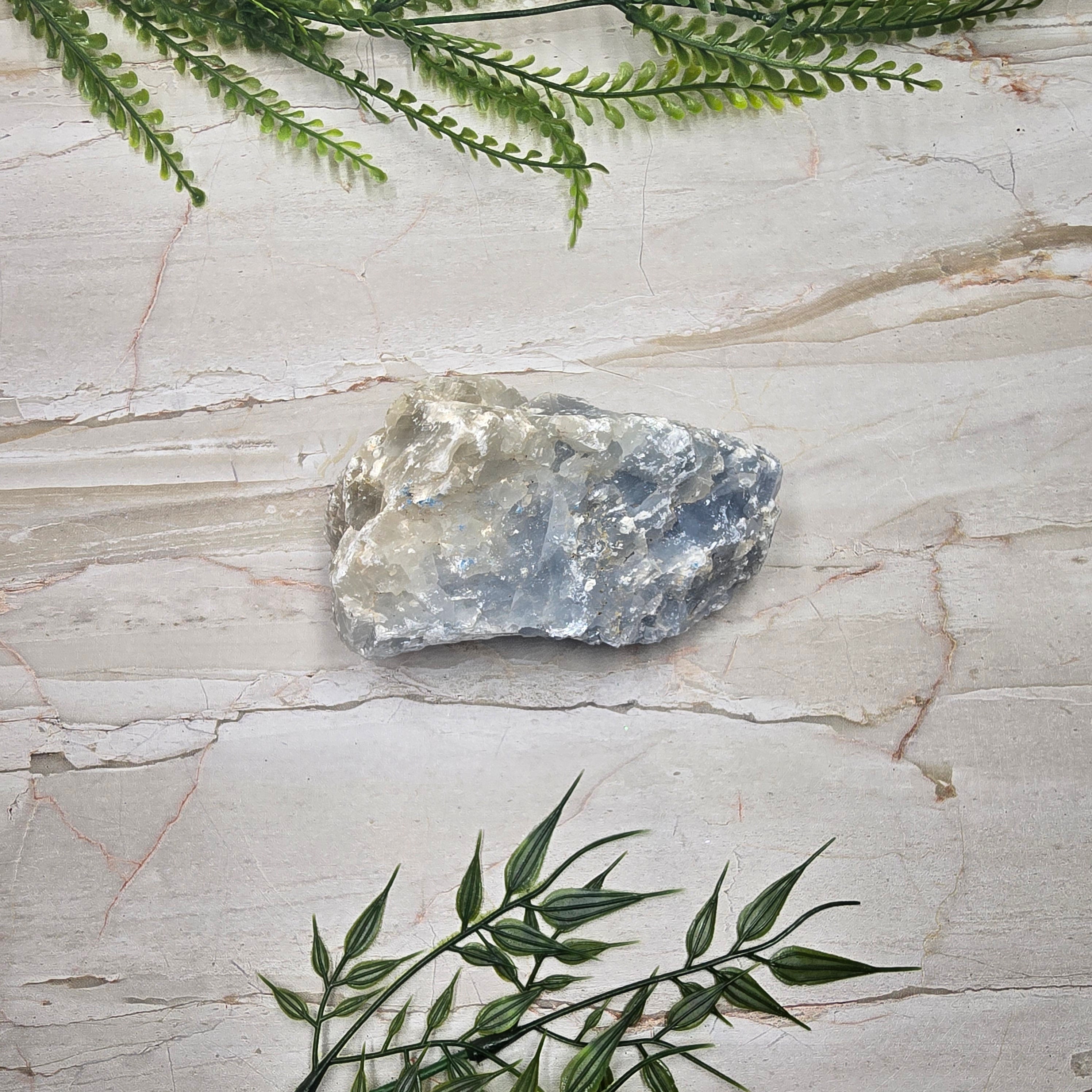 💙 Calcite Bleue brute (537g) : la pierre qui calme ton mental & adoucit tes émotions 🌊✨